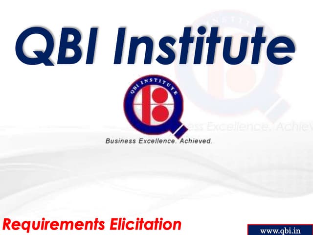 Requirements Elicitation