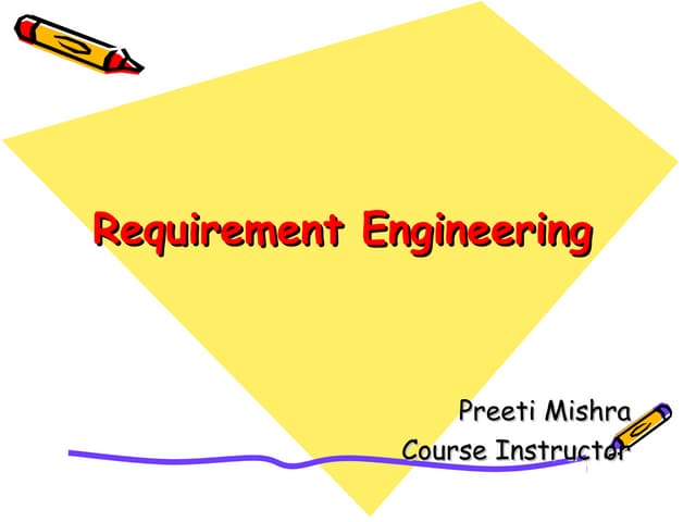 Requirements engineering process in software engineering