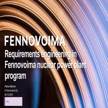Requirements engineering in Fennovoima nuclear power plant program