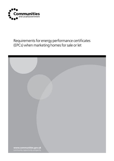 Requirements For Epcs When Marketin...