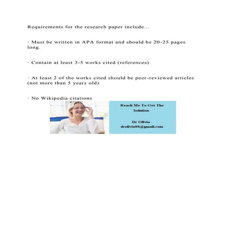 Requirements for the research paper include...· Must be writte.docx