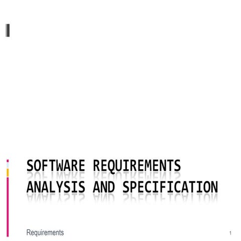 Requirement specification
