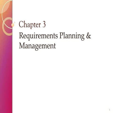 Requirements Planning & Management
