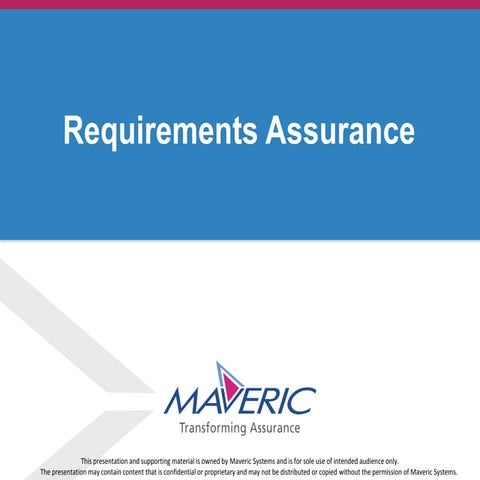 Requirements Practice - Maveric Systems