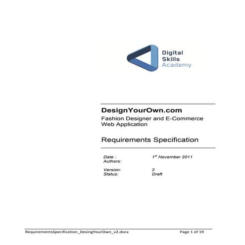 Requirements specification desingyourown_v2