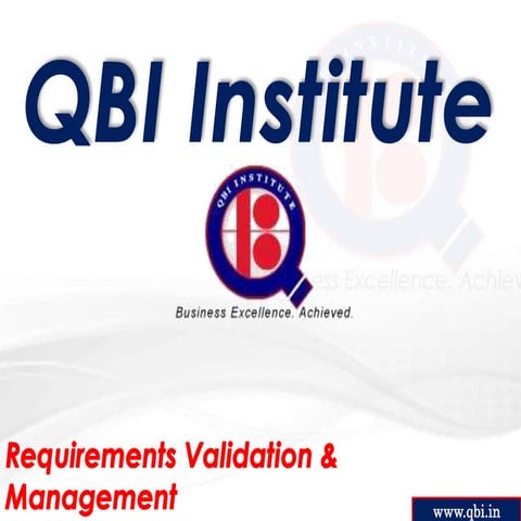 Requirements validation and management