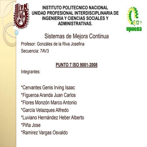 Requisito 7 ISO 9001:2008