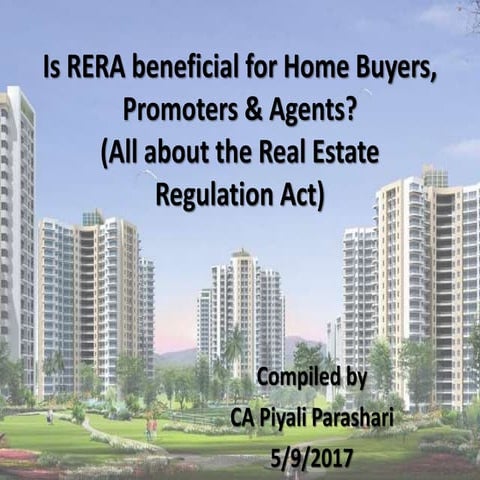 Real Estate Regulation Act, India (RERA)