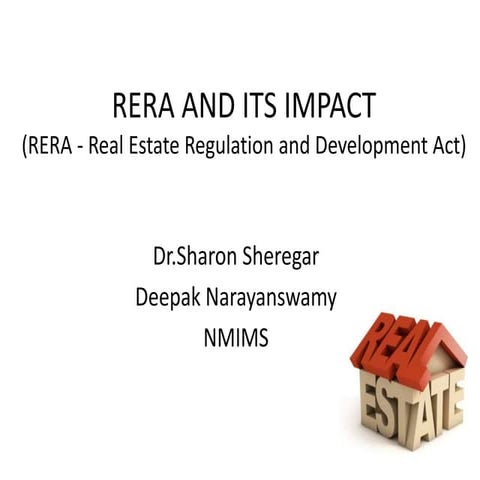RERA and its impact