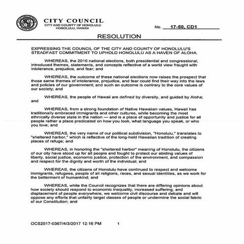 City council resolution | PDF