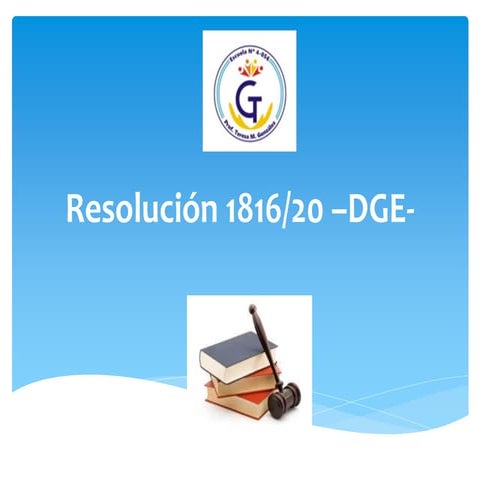 Resolución 1816-DGE-2020