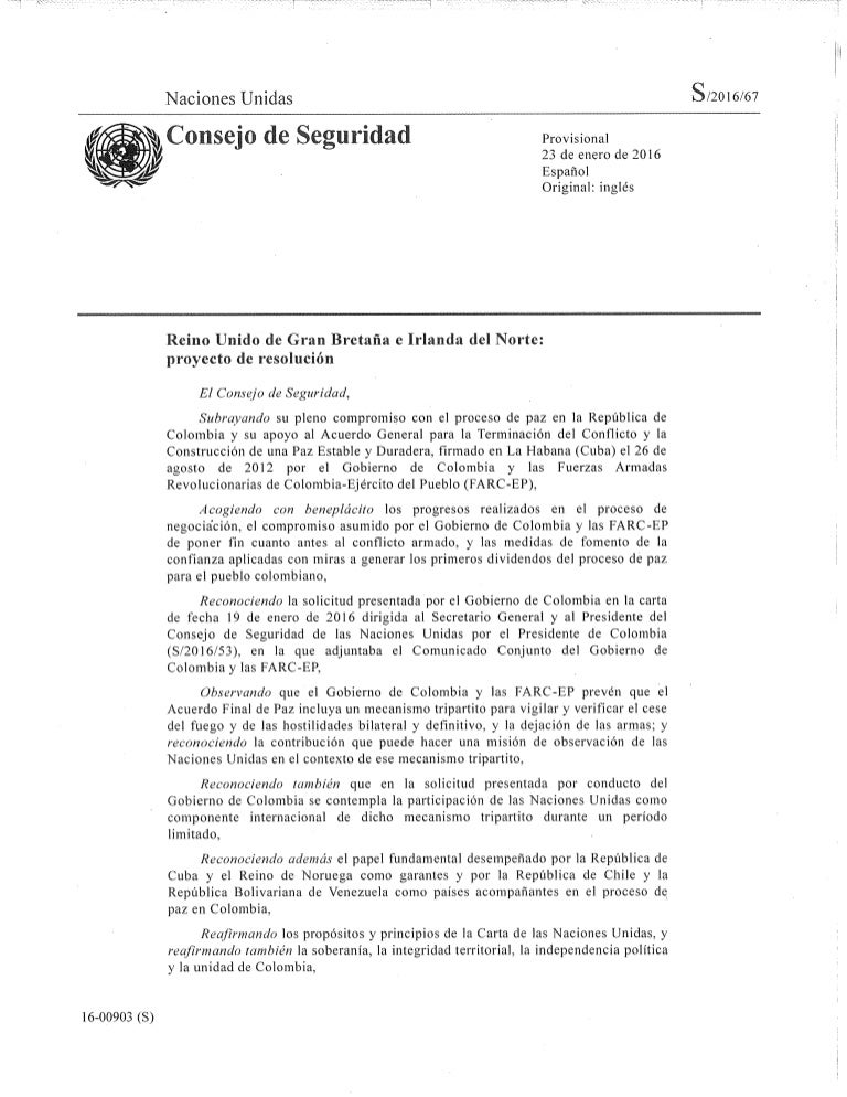 Resolución 2261 Consejo de Seguridad de la ONU para 