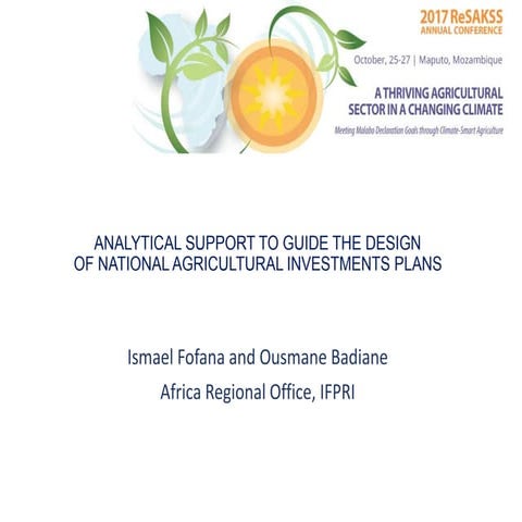 Analytical Support for the Development of Second Generation NAIPs: Status and...