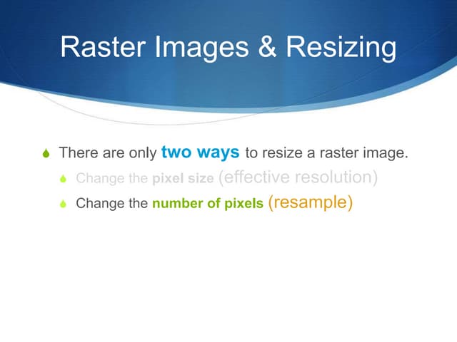 VCT 3080 Resample Lecture