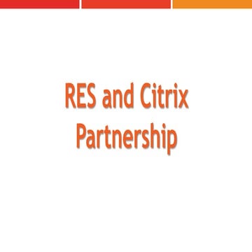 RES and Citrix Partnership