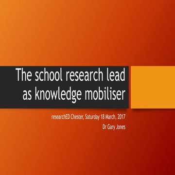 researchED Chester, 18 March, 2017