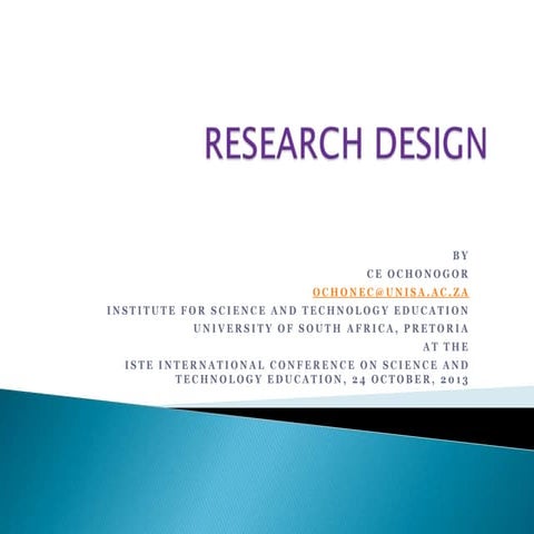 Reseach design   iste 2013