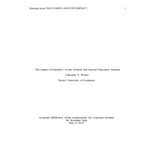 Reseach paper inclusion and achievement