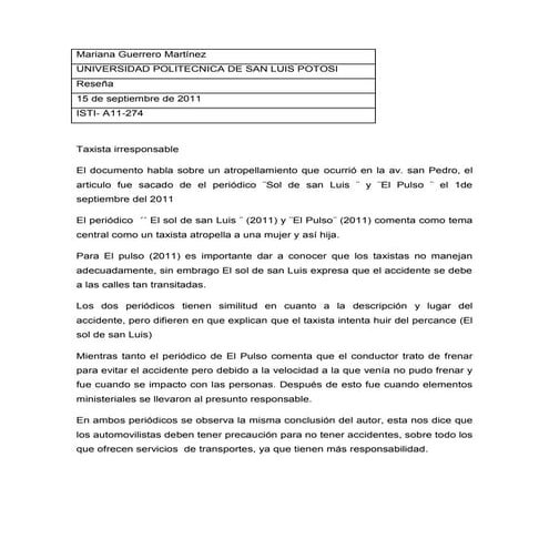 Reseña de periodikoss