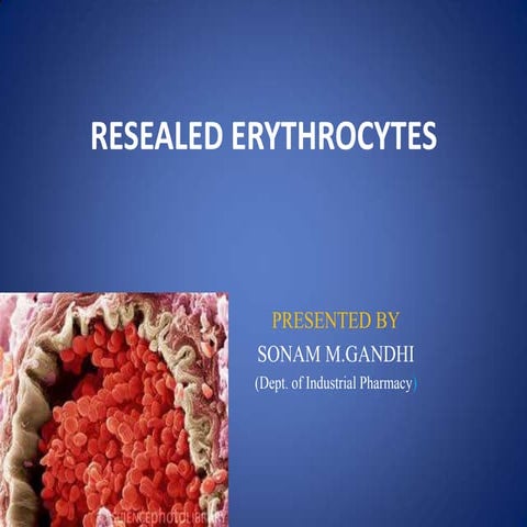 Resealed erythrocytes by sonam