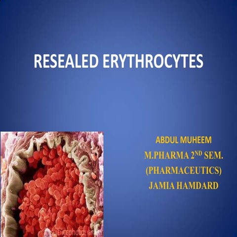 Resealed erytrocytes