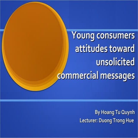 Unsolicited commercial message | PPT