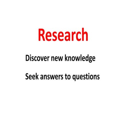 Research