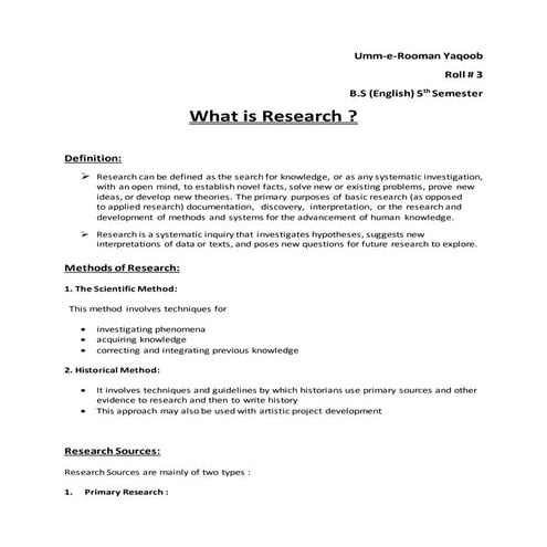Research Methodology