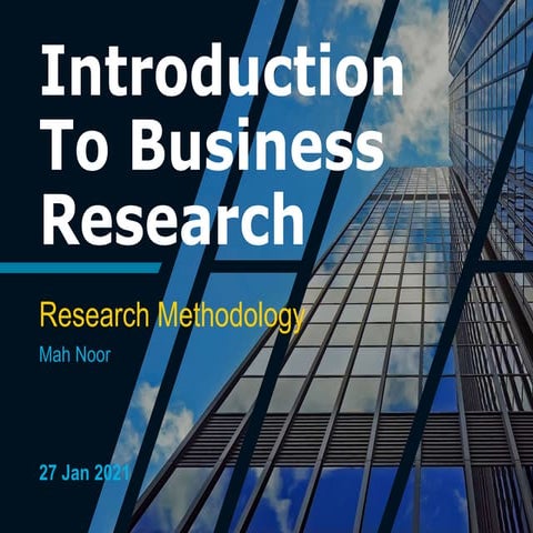 Introduction to Business Research