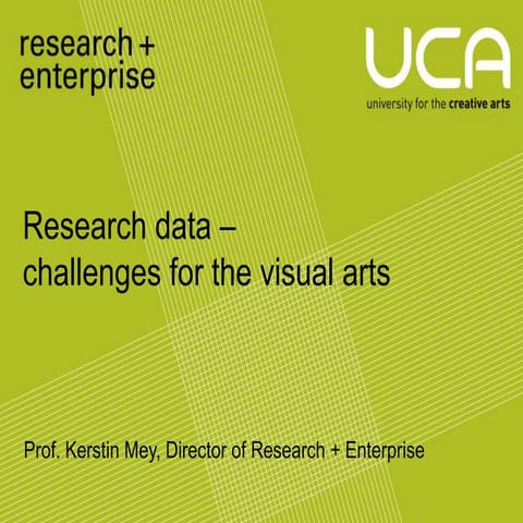 Research data-visual arts-presentation