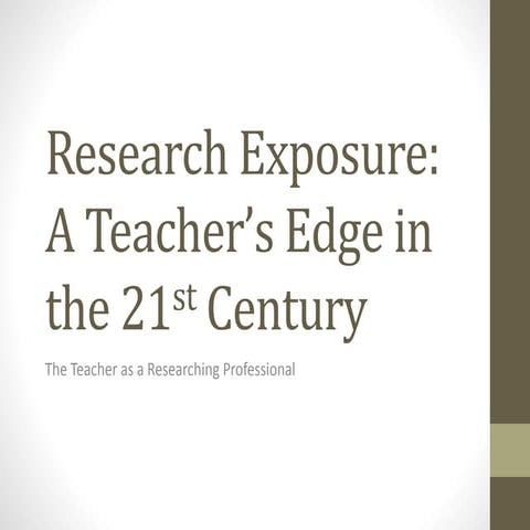 Research exposure