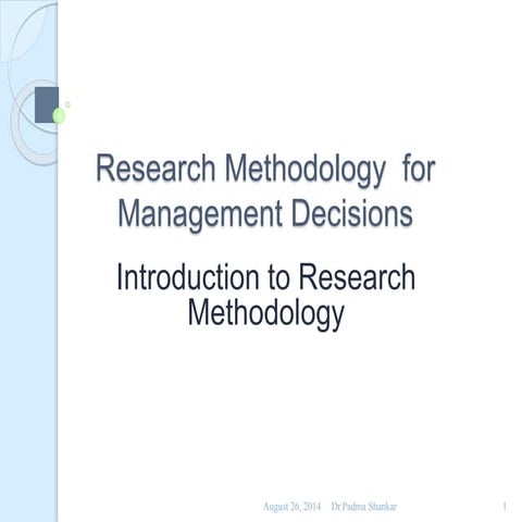 Research  Methodology