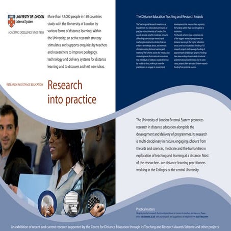 Research In Distance Education (Research Exhibition)