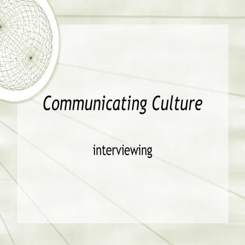 Research Interviews