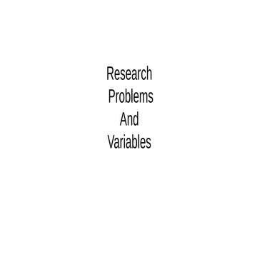 Research-Problems-and-Variables PowerPoint