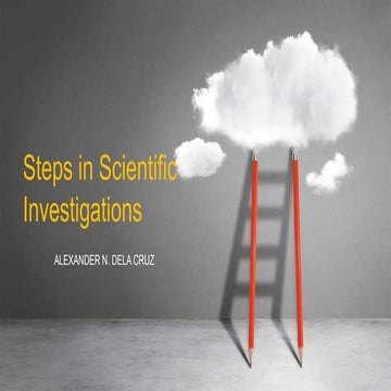 Comprehensive Guide to Steps in Scientific Investigations and Research ...