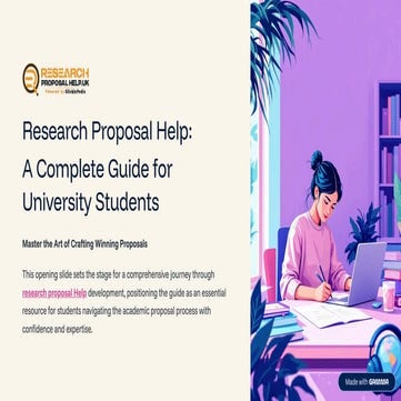 Research Proposal Help: A Complete Guide for University Students