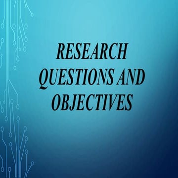 Research questions-and-objectives