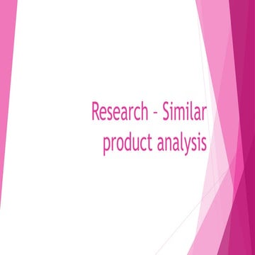 Research similar product analysis articles