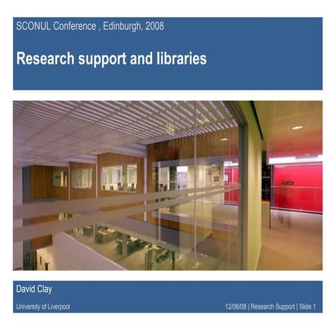 Research Support Sconul Conference