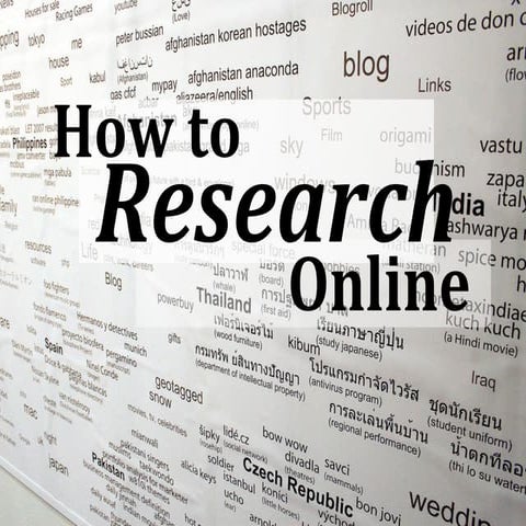 Internet Research Tips