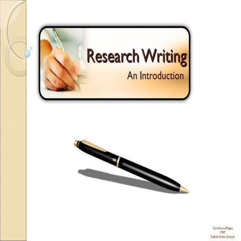 Research writing
