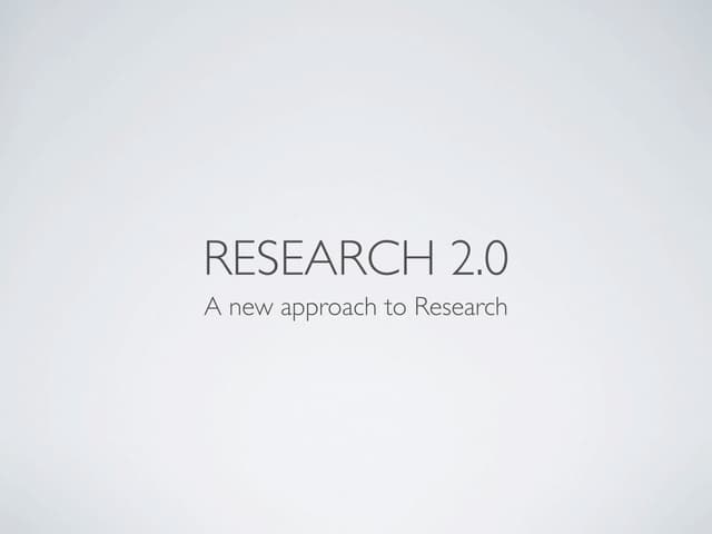 Research2.0