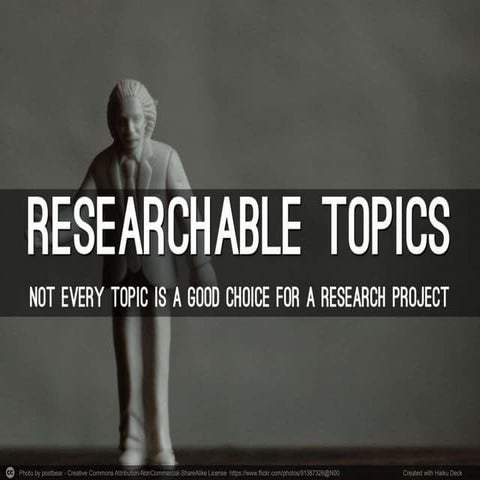 Researchable Topics