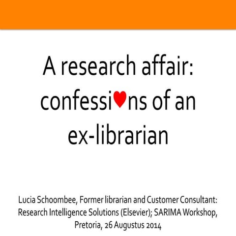 Confessions of an ex-librarian: research support across divisional borders