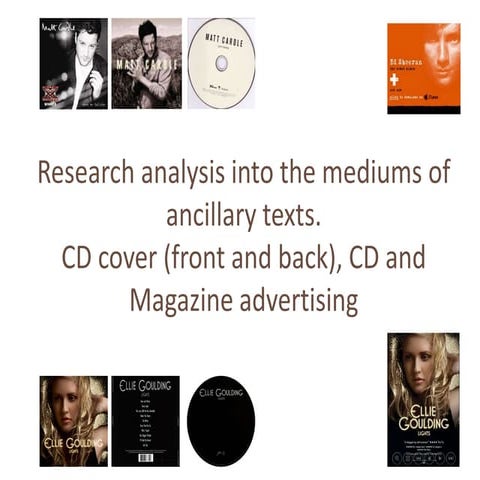 Research analysis into the mediums of ancillary texts