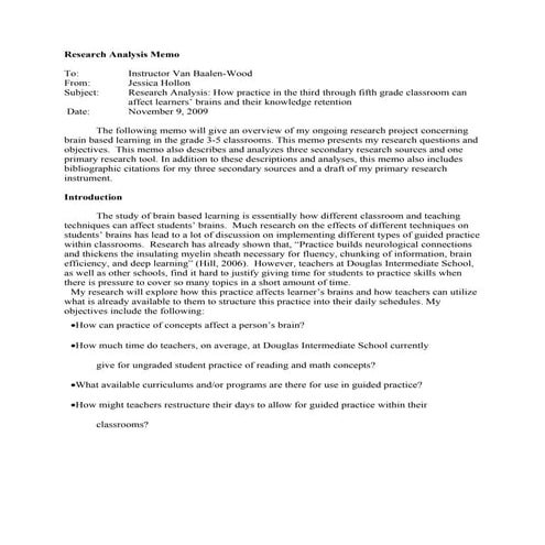 Final Draft Research Memo | DOC