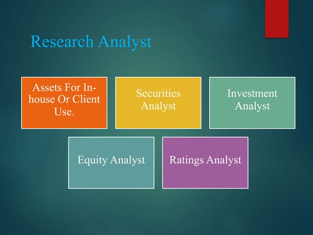 Research analyst