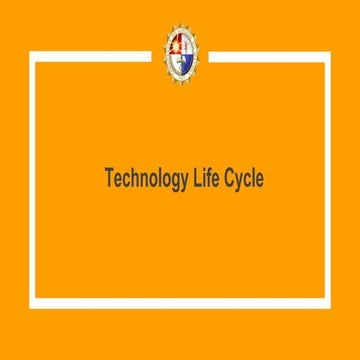 Technology Lifecycle: Research and development