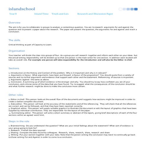 Research and discussion paper 